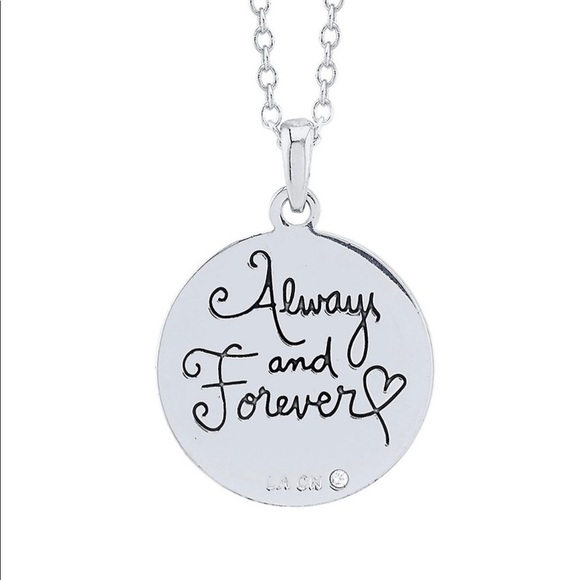 NWT Love this Life Moon Two Tone Necklace "I love you to the moon & back" - Picture 3 of 3